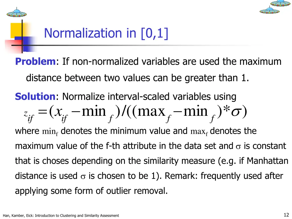 normalization in 0 1