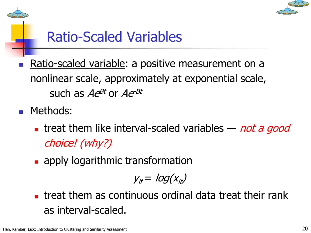 ratio scaled variables