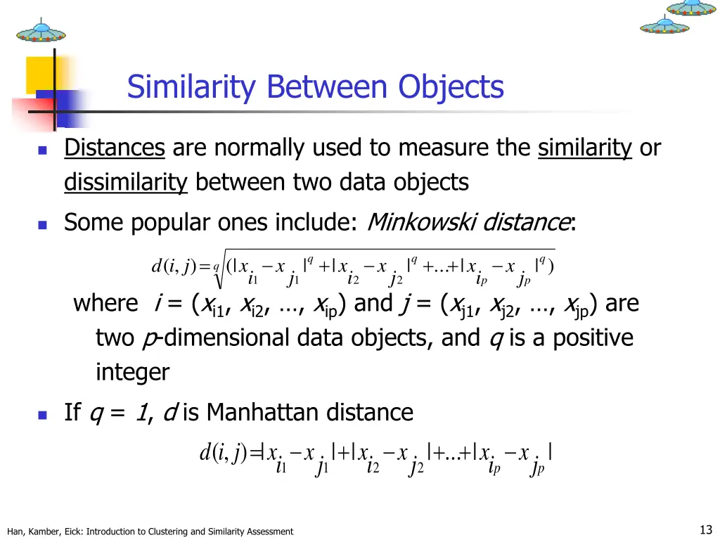 similarity between objects