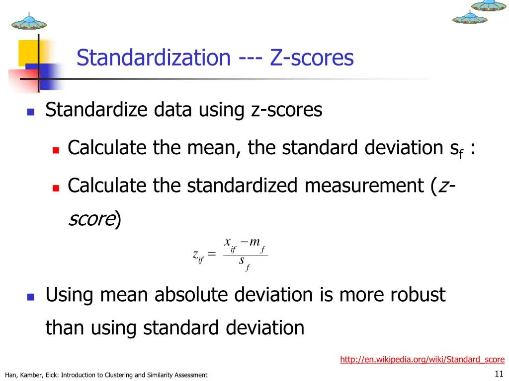 standardization z scores