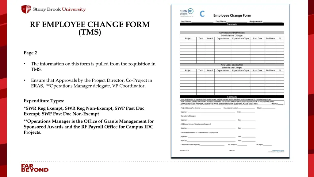 rf employee change form tms 1