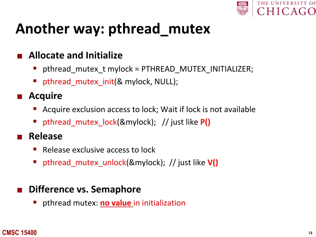 another way pthread mutex