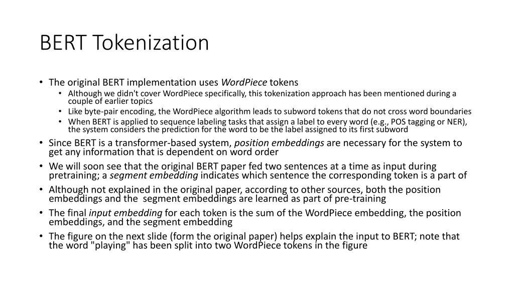bert tokenization