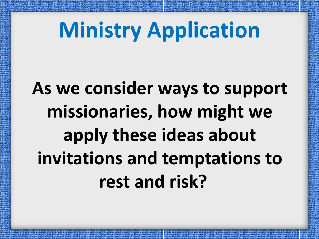 ministry application