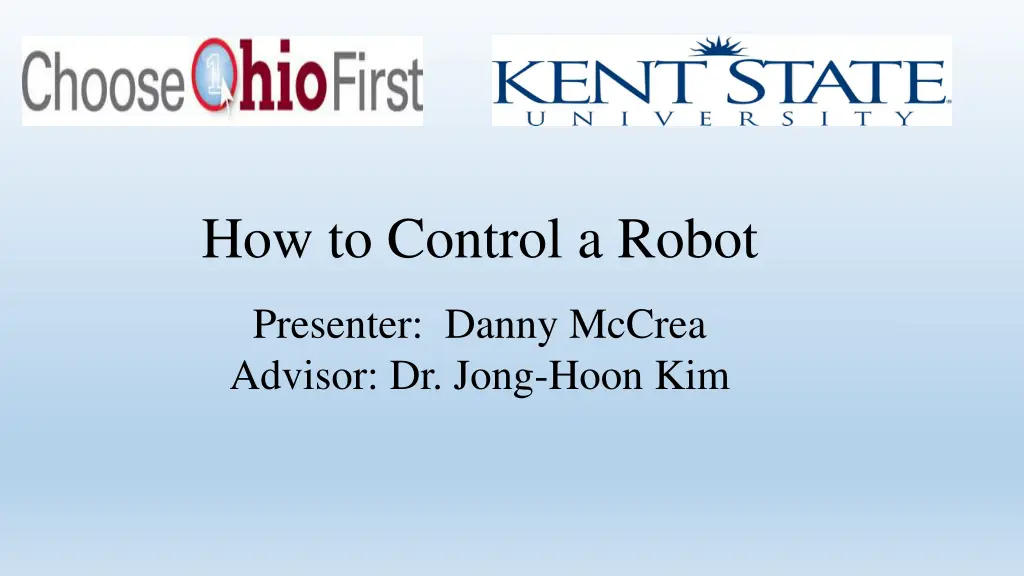 how to control a robot