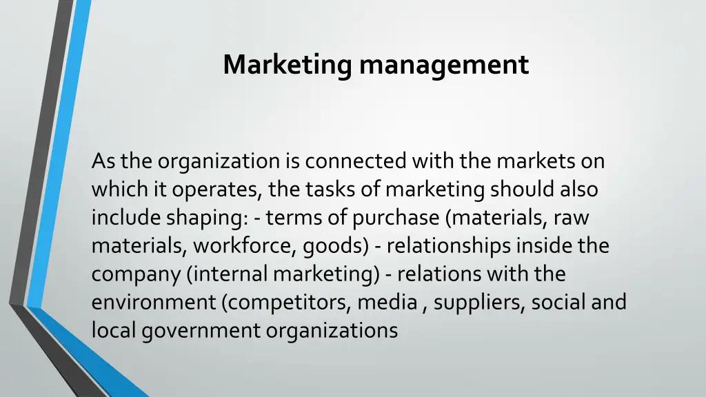marketing management 1