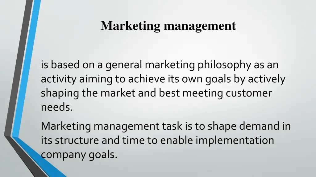 marketing management