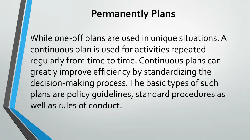 permanently plans