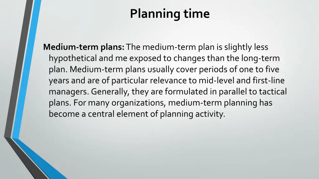planning time 4