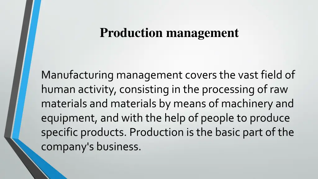 production management 1