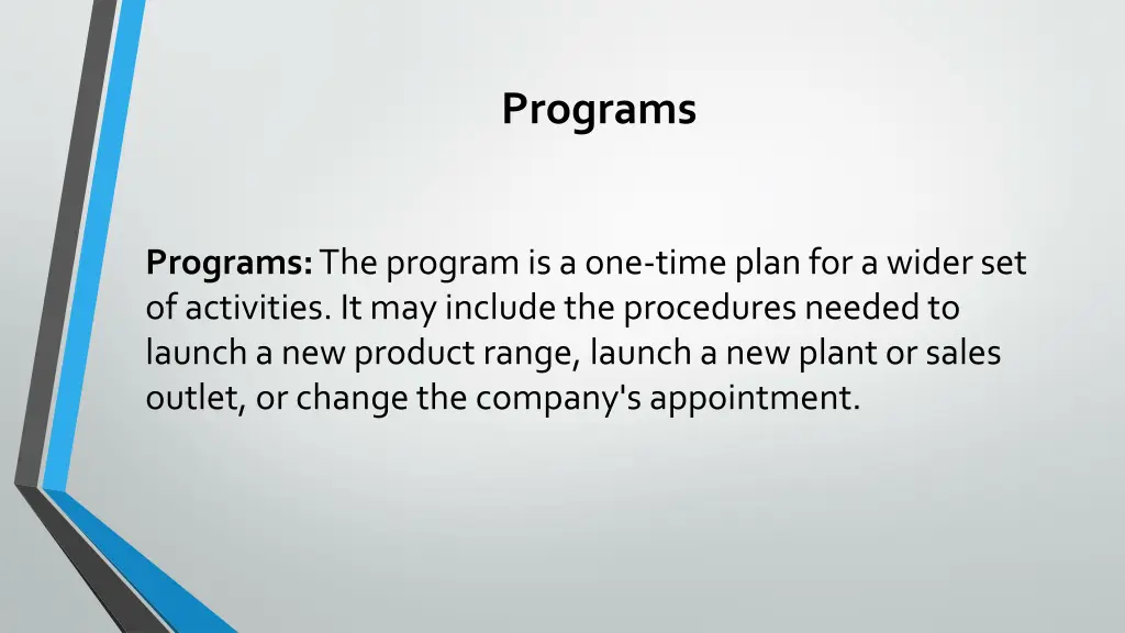 programs