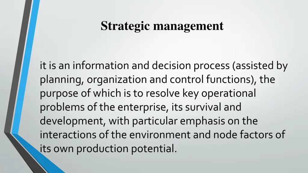 strategic management 1