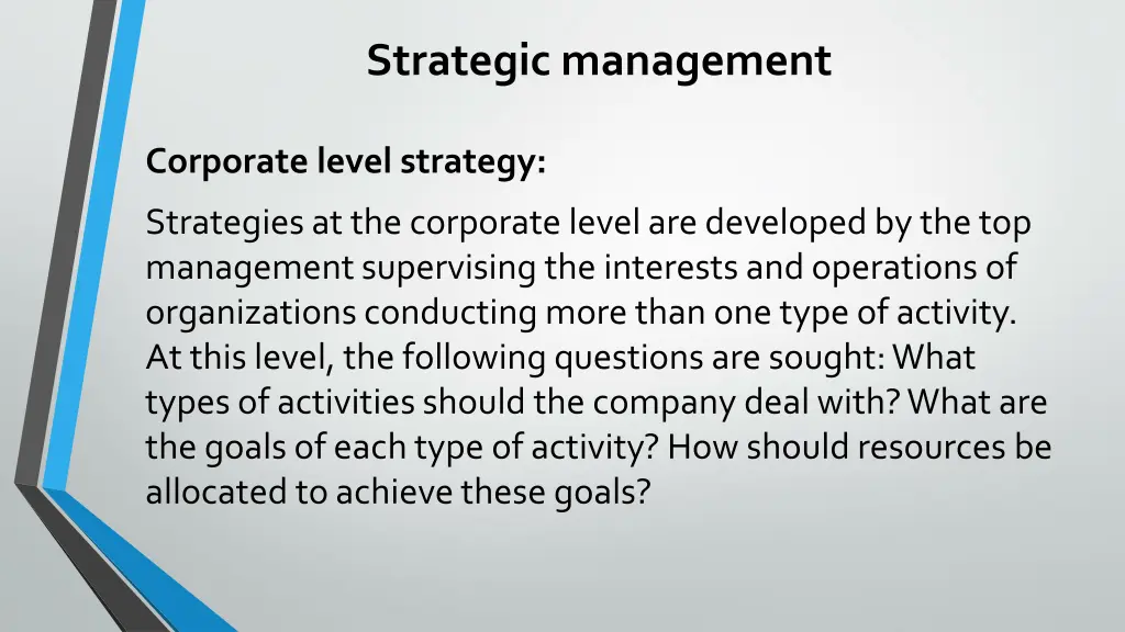 strategic management 5