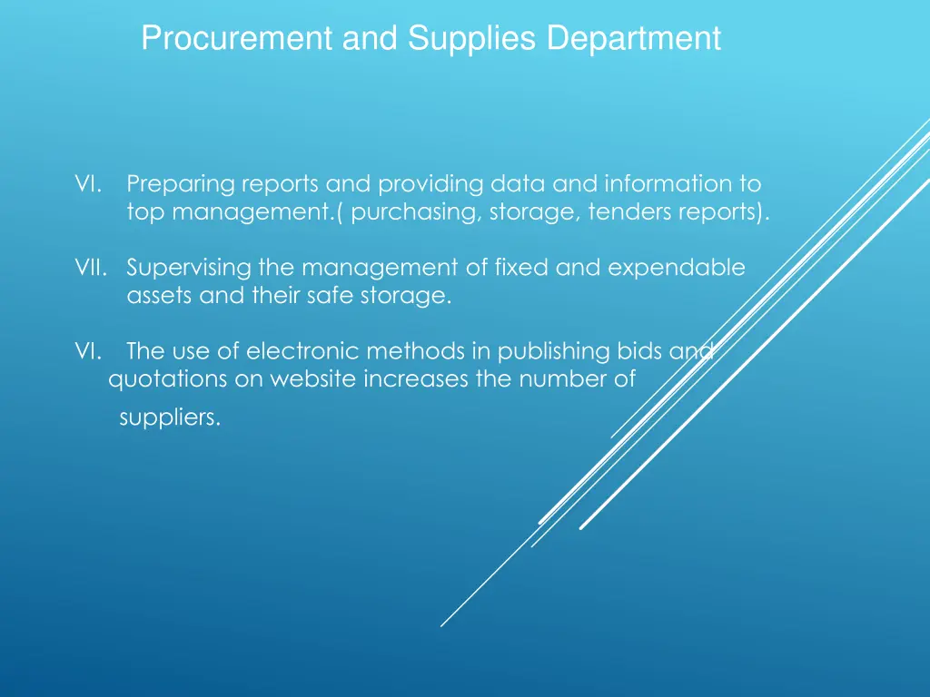 procurement and supplies department 1