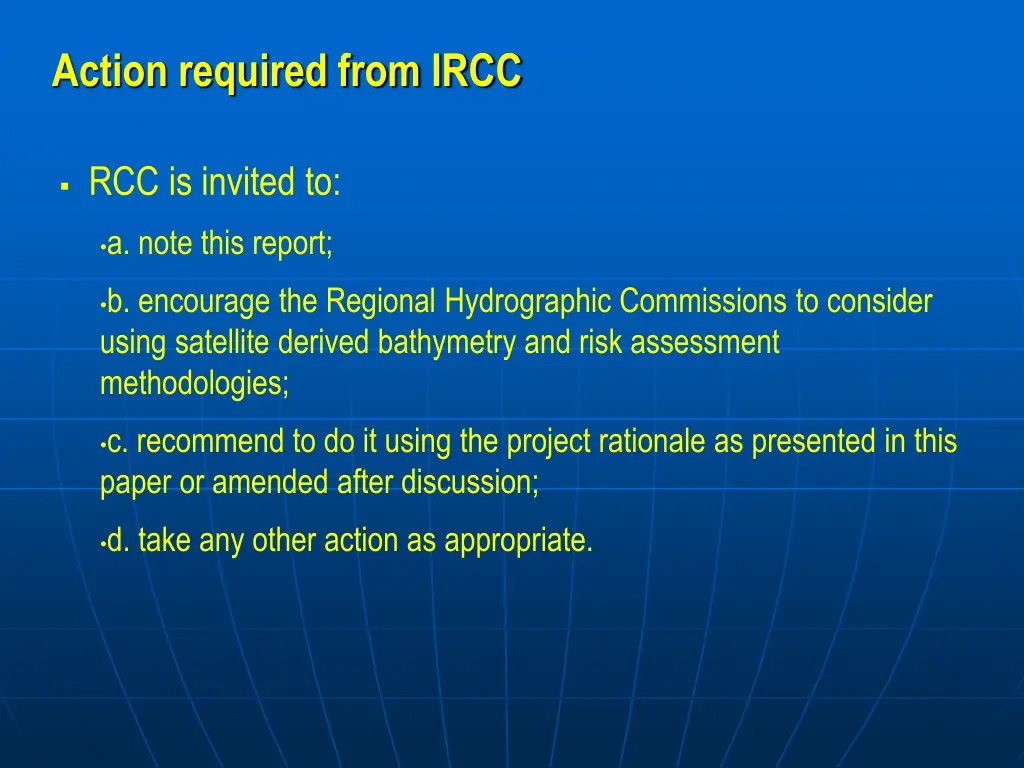 action required from ircc
