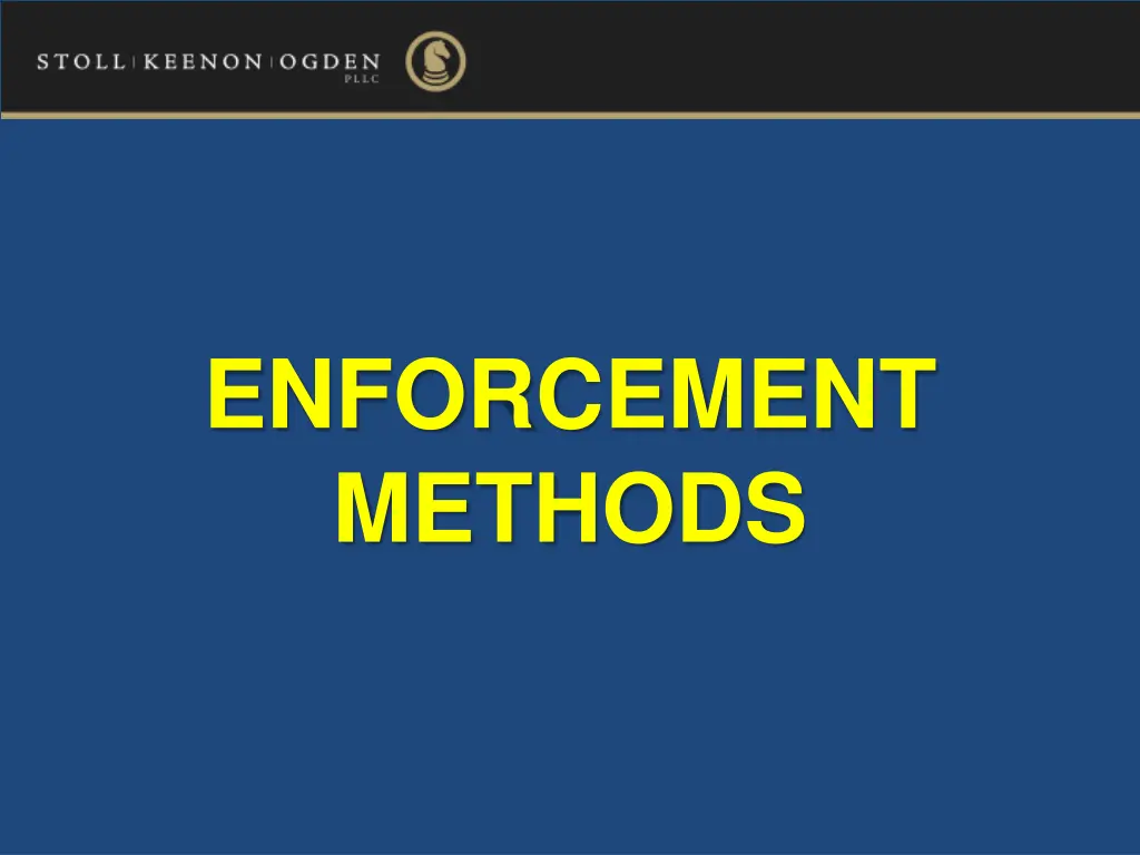 enforcement methods