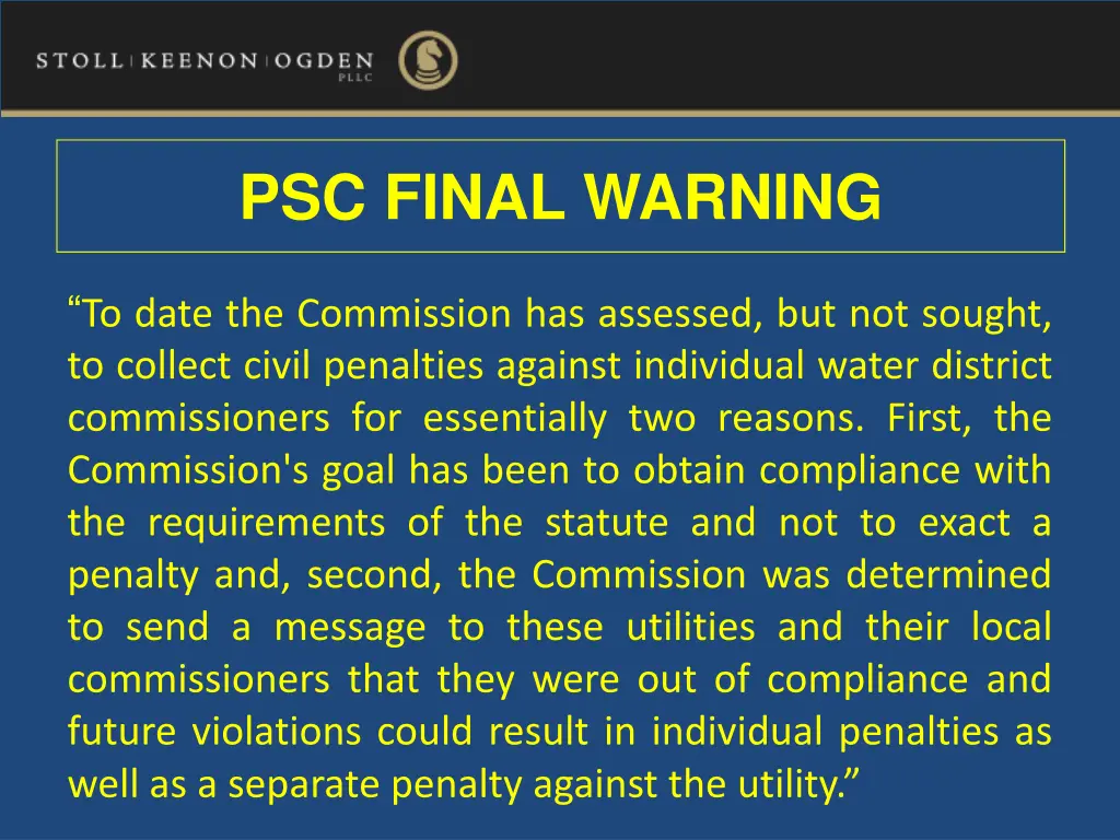 psc final warning