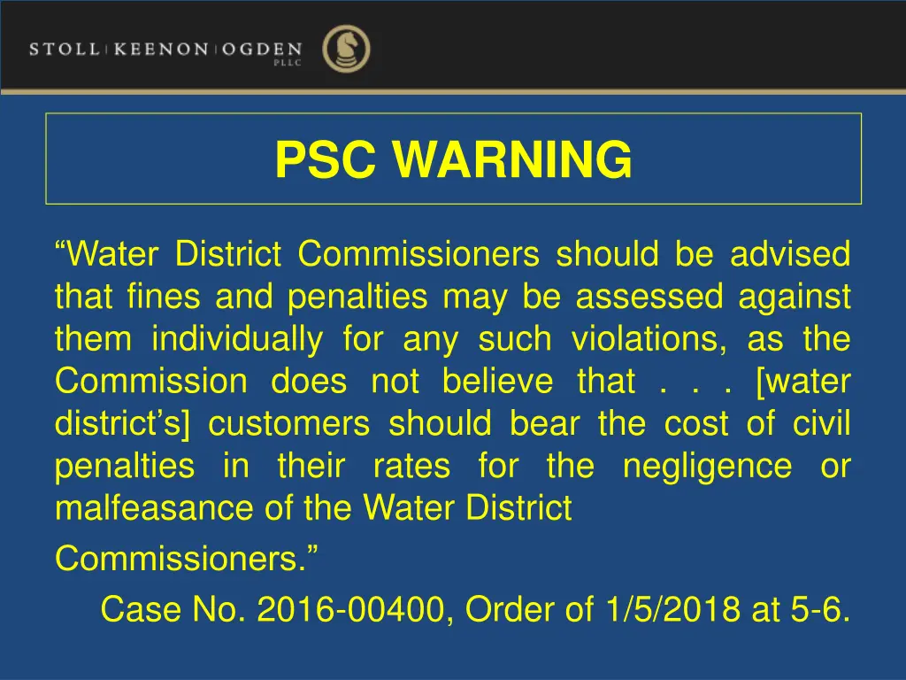 psc warning