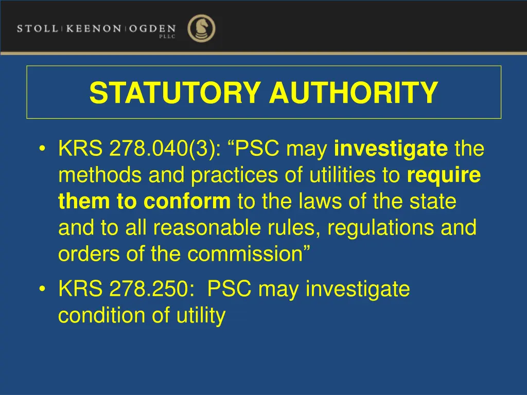 statutory authority 2