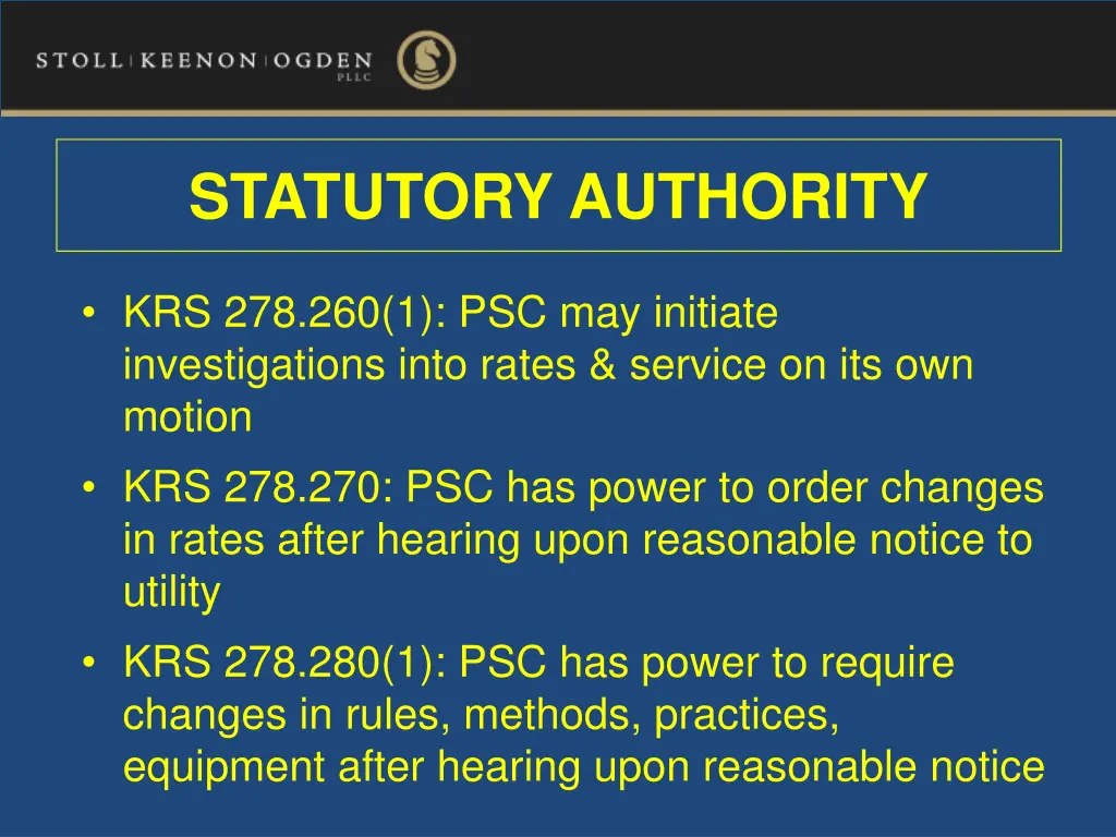 statutory authority 3