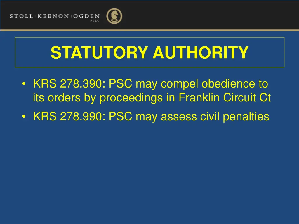 statutory authority 5