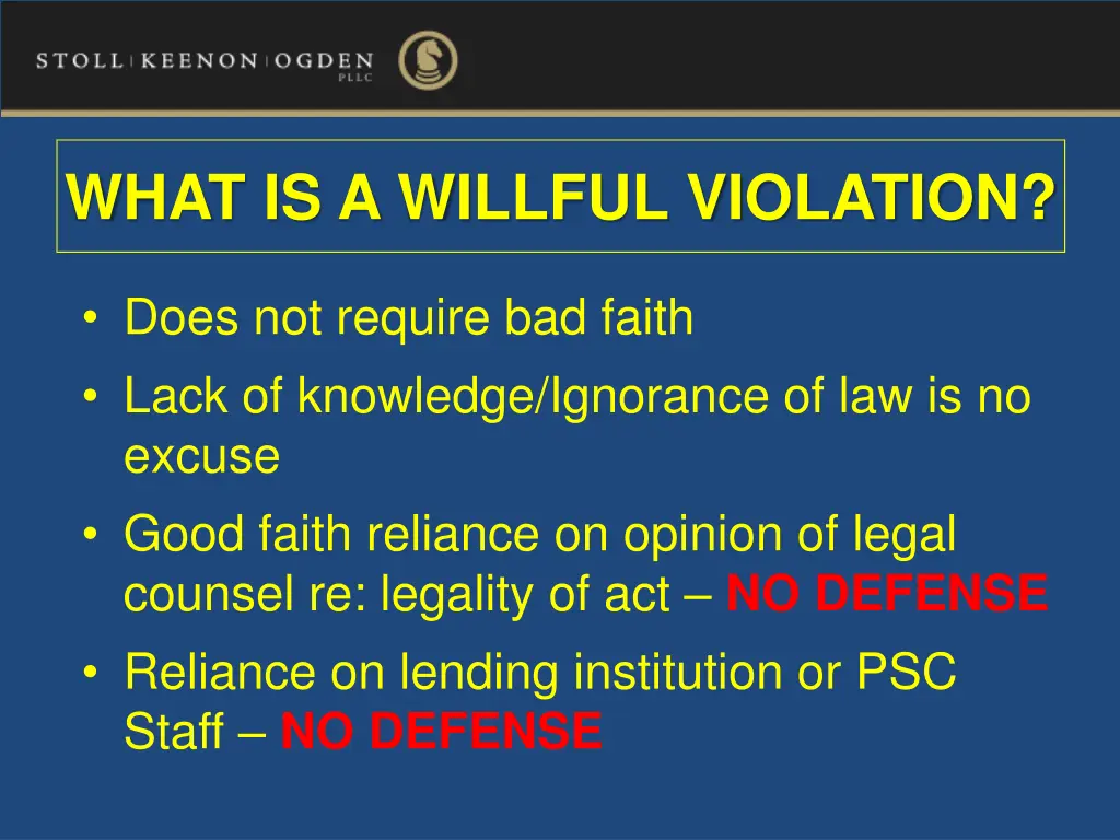 what is a willful violation 1