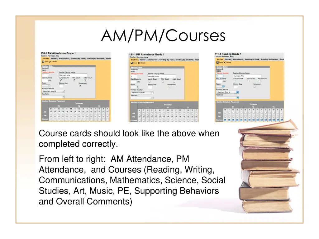 am pm courses