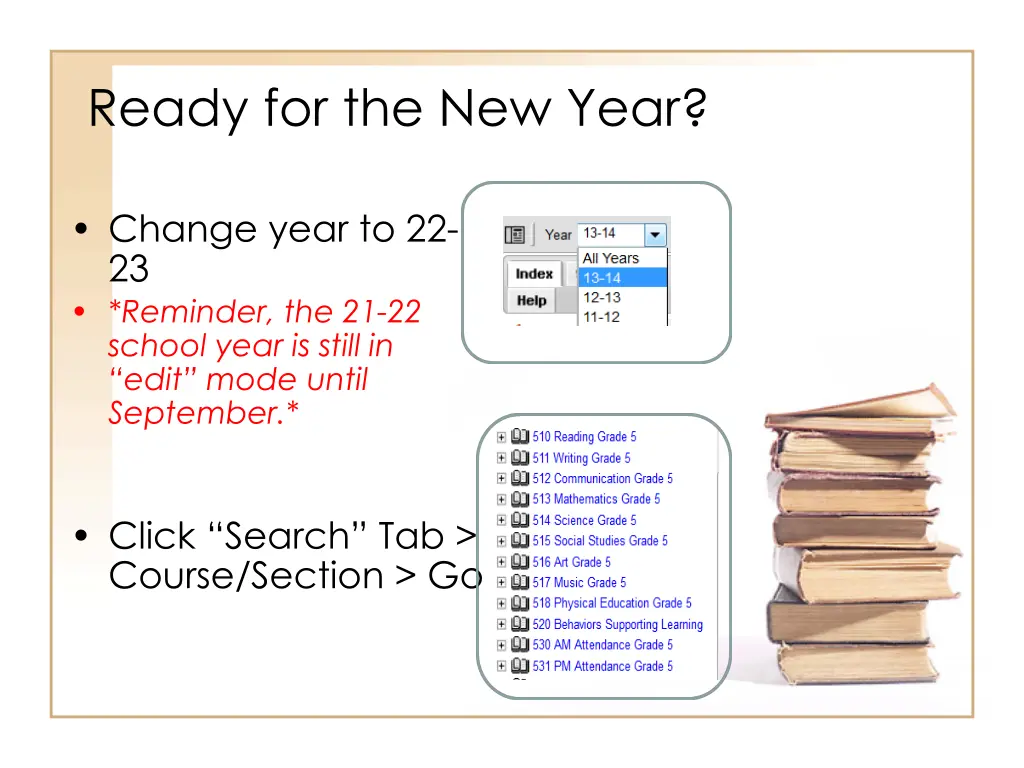 ready for the new year