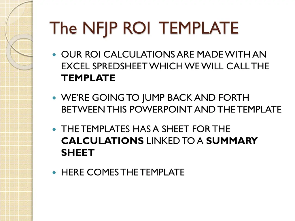 the nfjp roi template