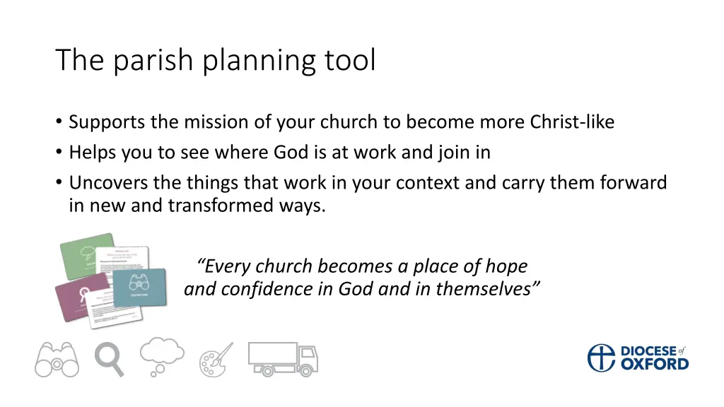 the parish planning tool