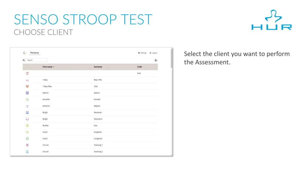 senso stroop test choose client