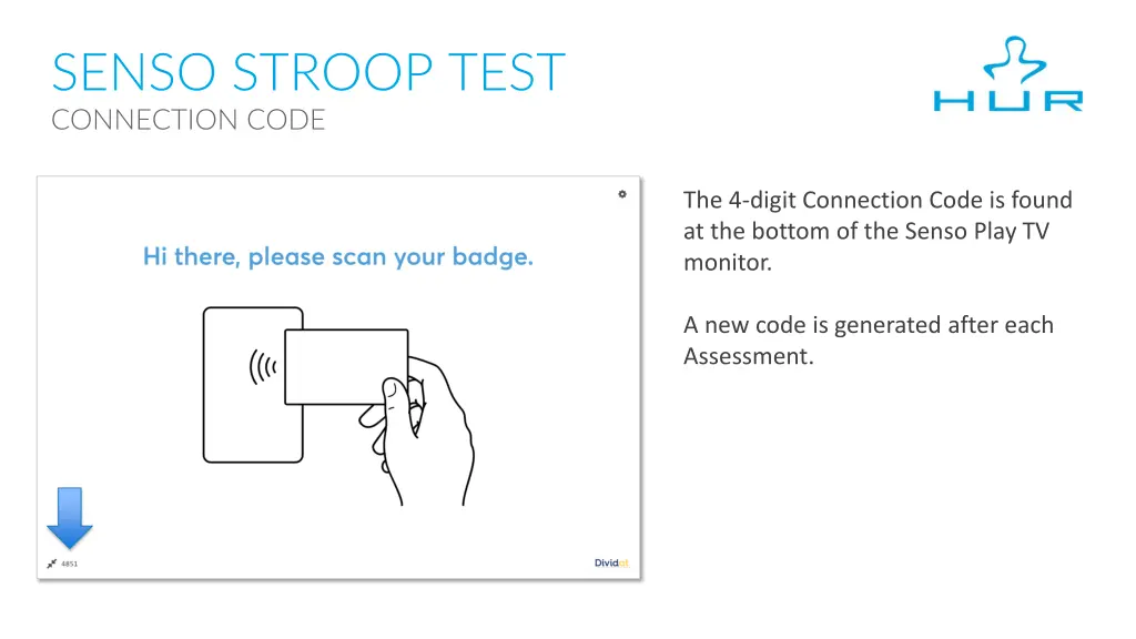 senso stroop test connection code 1