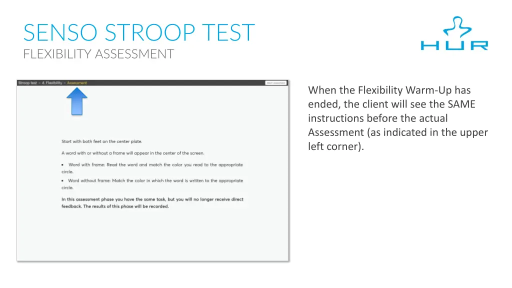 senso stroop test flexibility assessment
