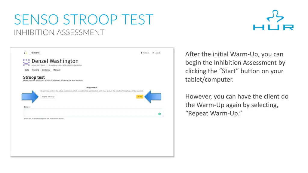 senso stroop test inhibition assessment 1