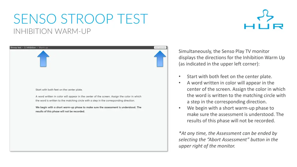 senso stroop test inhibition warm up 1