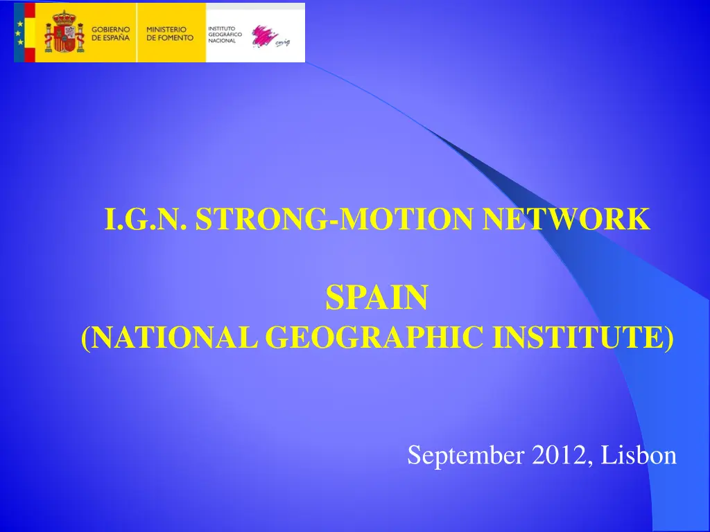 i g n strong motion network