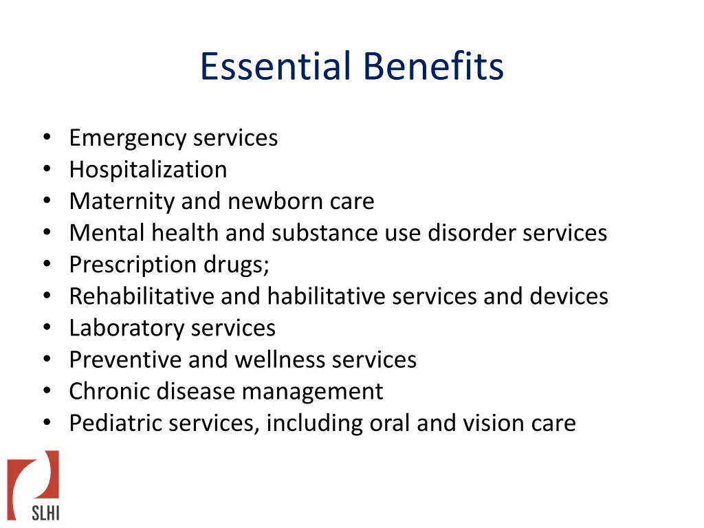 essential benefits