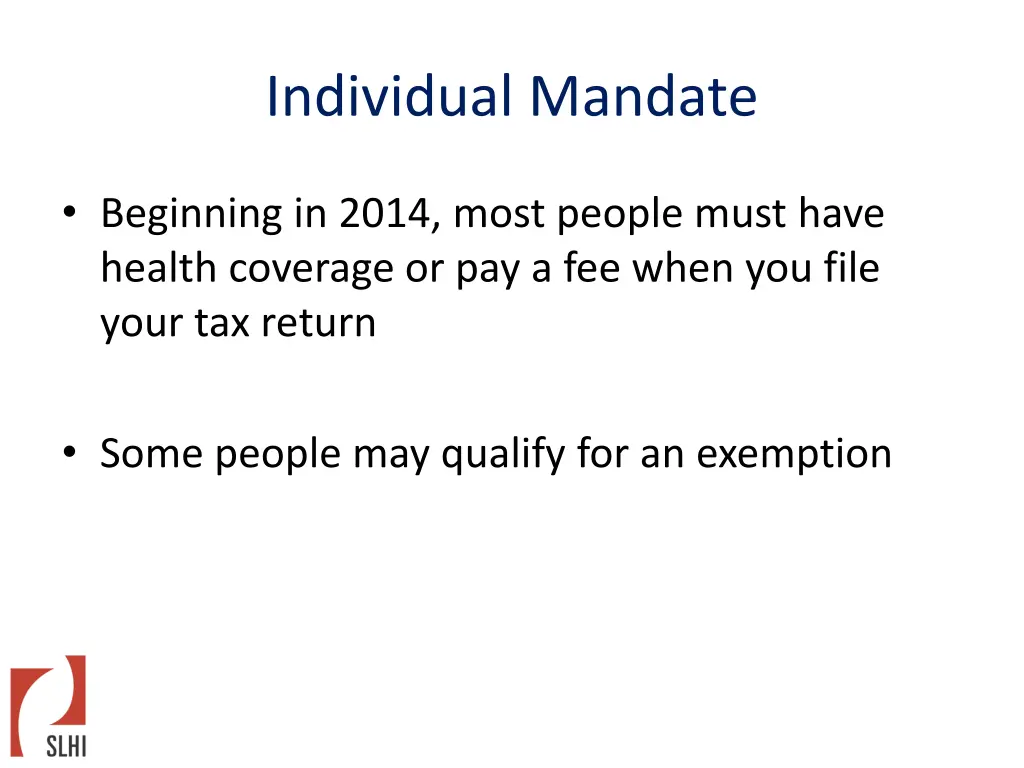 individual mandate