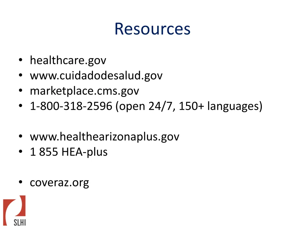 resources