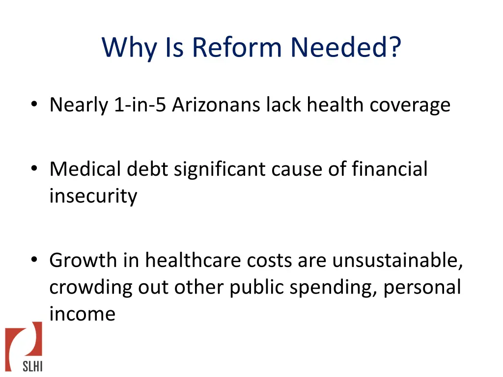 why is reform needed
