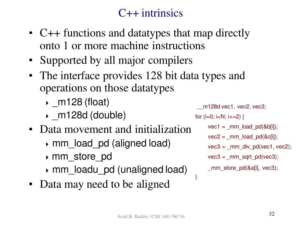c intrinsics