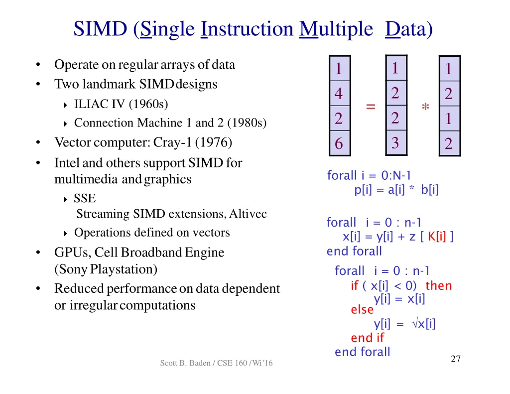 simd single instruction multiple data