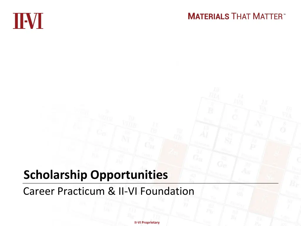 scholarship opportunities career practicum