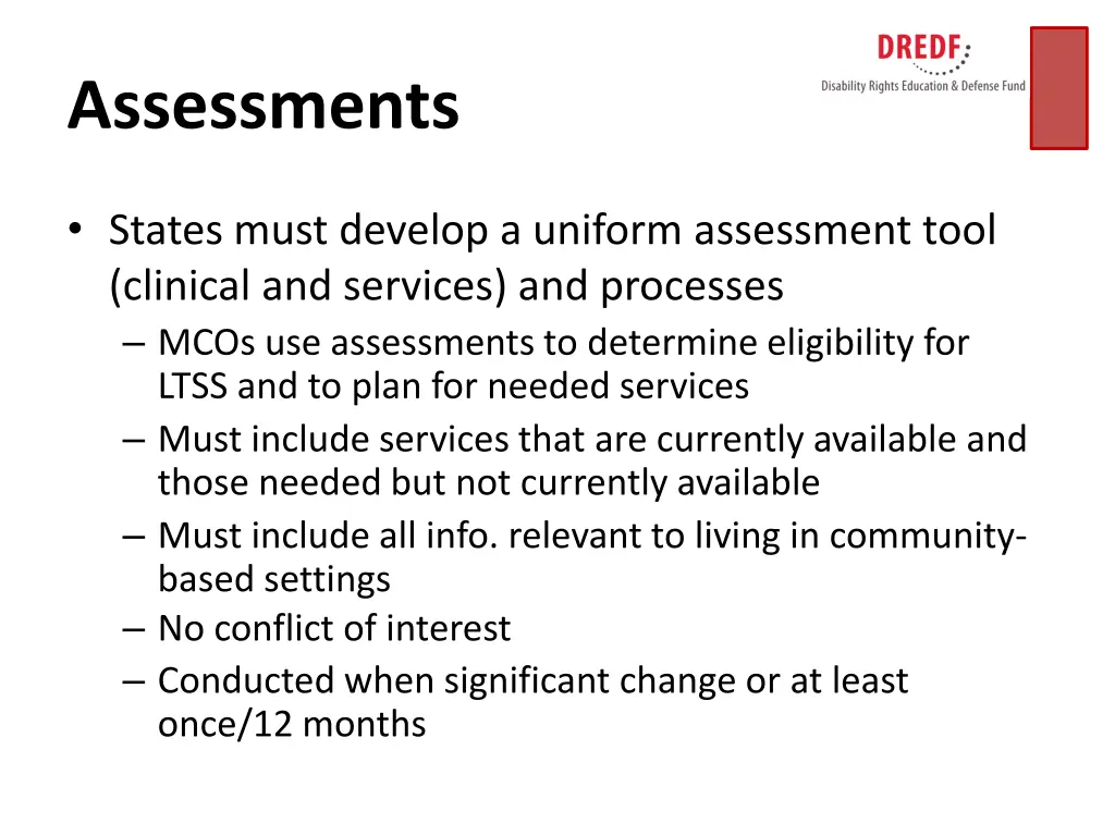 assessments