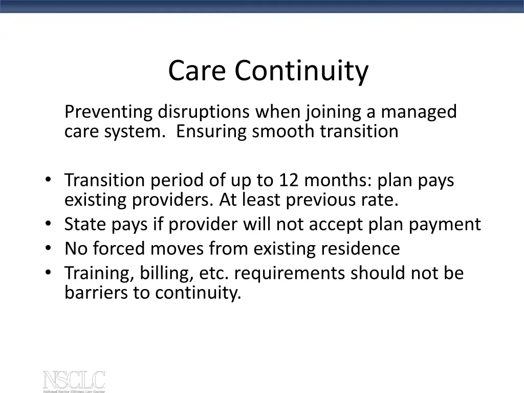 care continuity