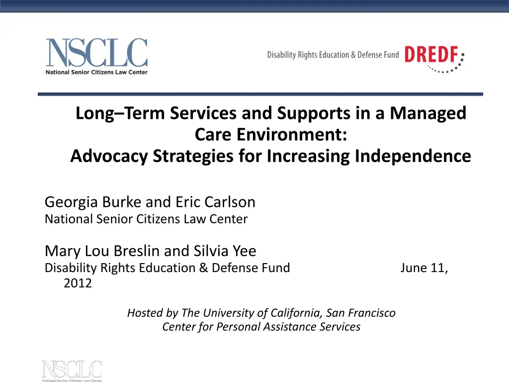 long term services and supports in a managed care