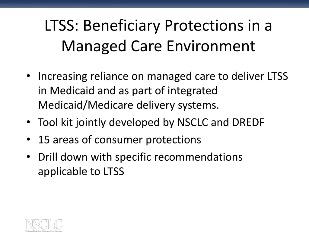 ltss beneficiary protections in a managed care