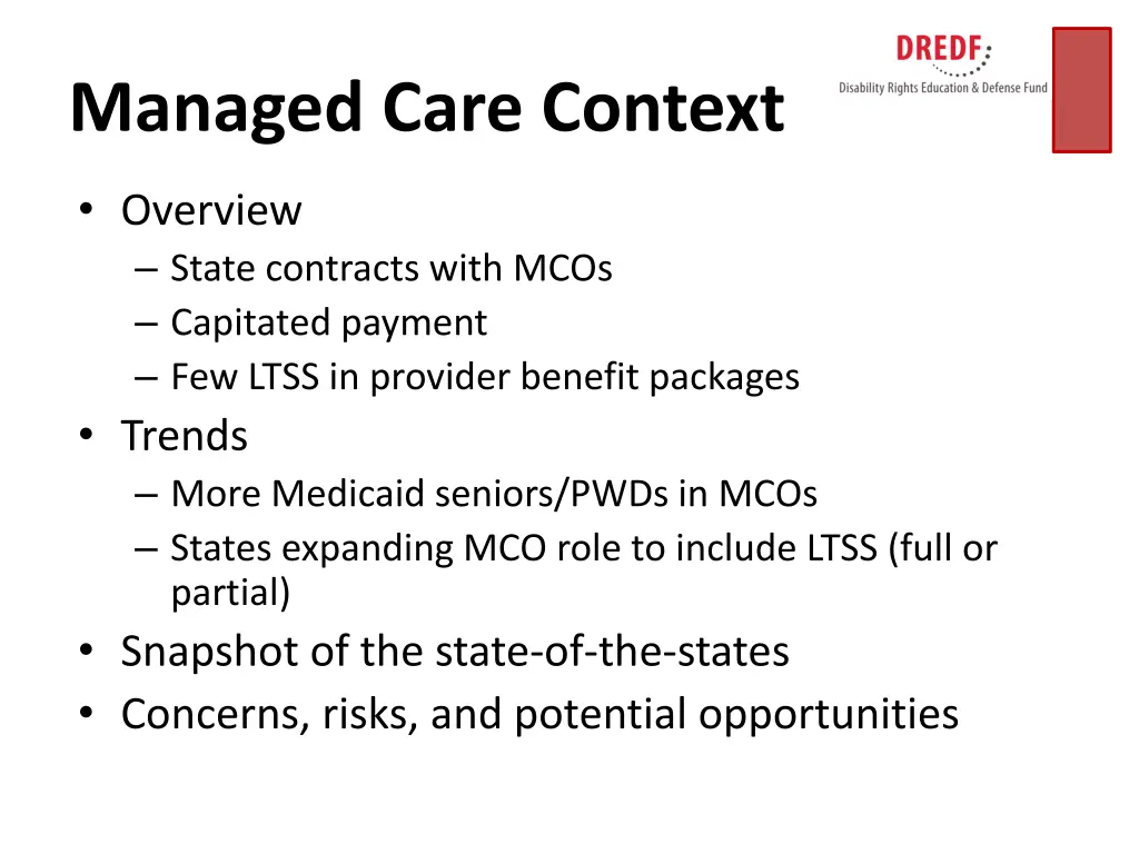 managed care context