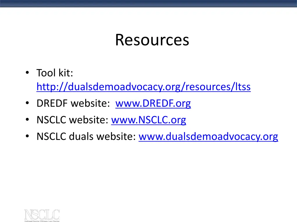 resources