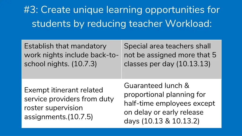 3 create unique learning opportunities